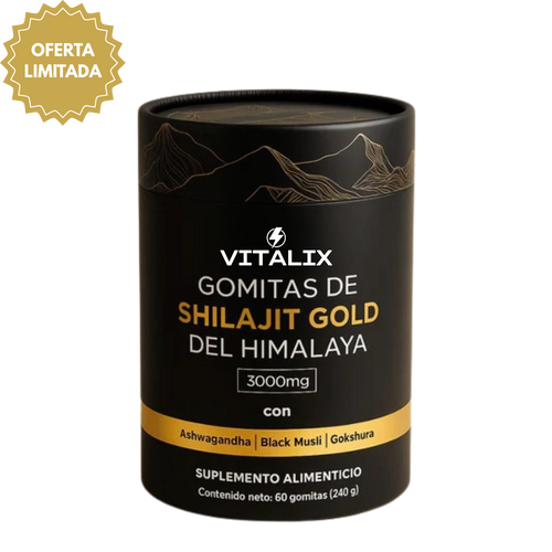 VITALIX Gold Gomitas de Shilajit Puro del Himalaya